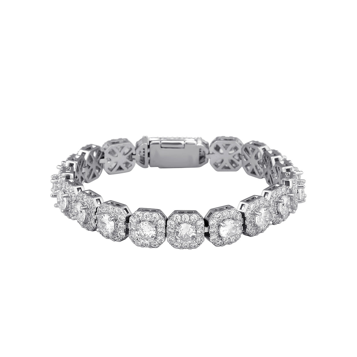 Bracelet Chaîne Cubaine Glacée — Zircon 5A Tendance