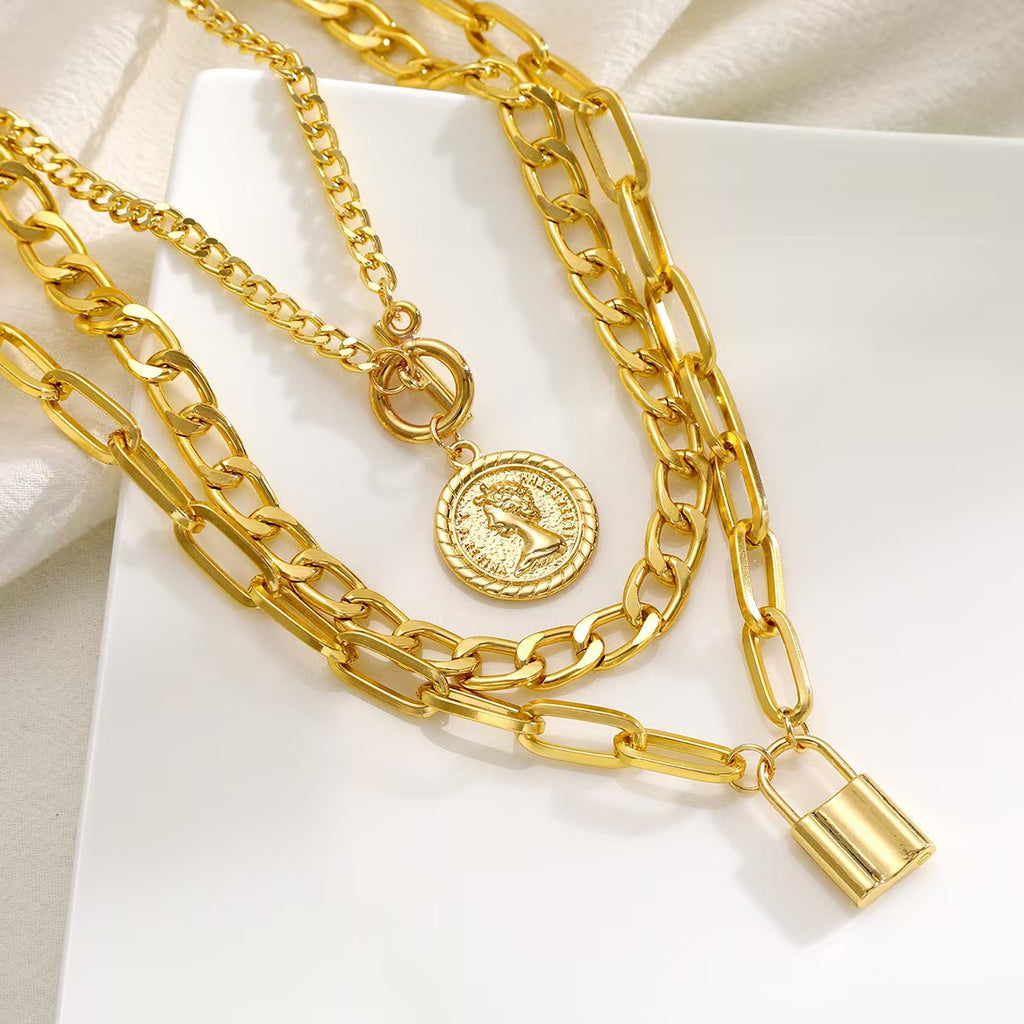 Collier Multicouche Portrait — Bijou Tendance