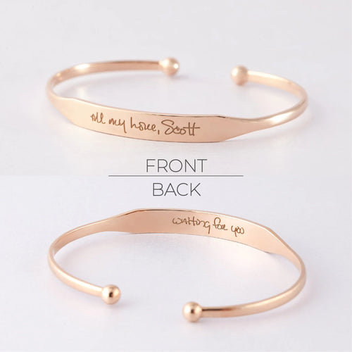 Handwritten Cuff Bracelet