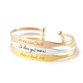 Handwritten Cuff Bracelet
