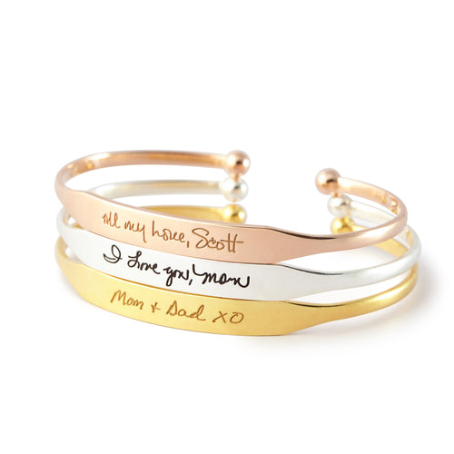 Handwritten Cuff Bracelet