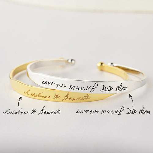 Handwritten Cuff Bracelet