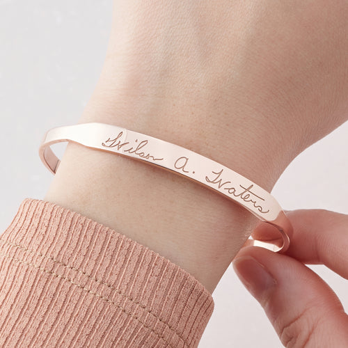 Handwritten Cuff Bracelet